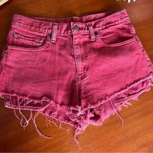 Ralph Lauren Red Denim Shorts D-22